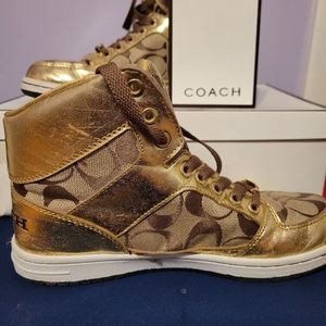 Gold Coach Sneakers